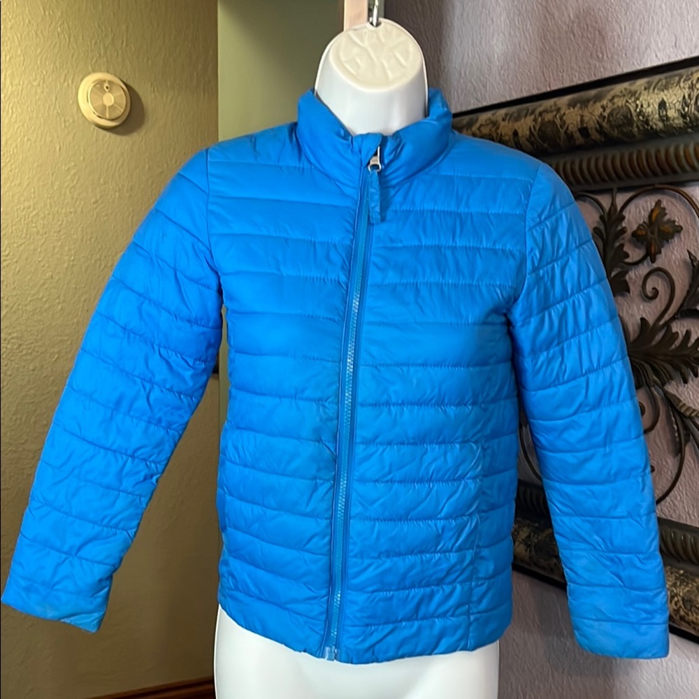 Lands’ End Kids Blue Puffer Jacket - Winter Ready -Sz S 8